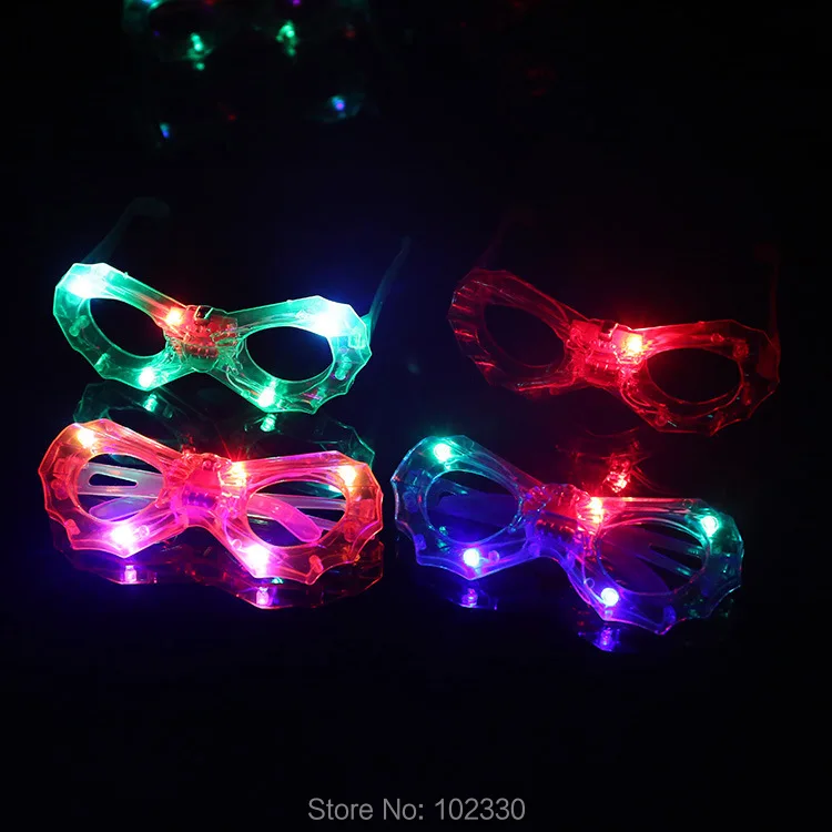 Популярные детские мигающие светодиодные очки для слепых глаз с затвором