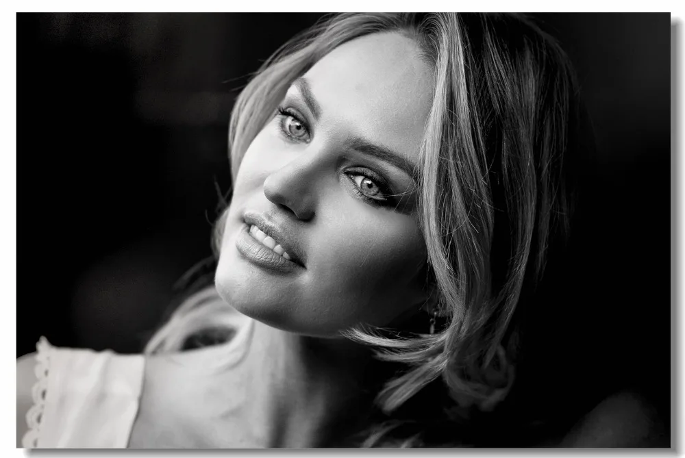 Настенная роспись на холсте с принтом заказ ВИНТАЖНЫЙ ПЛАКАТ обои Candice Swanepoel
