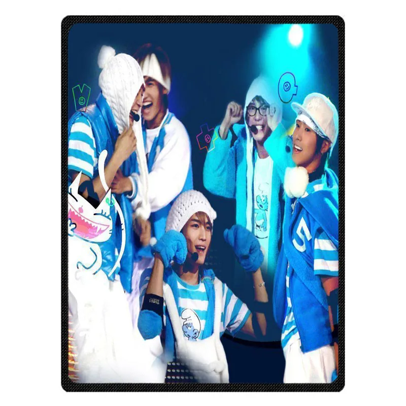 Мягкое теплое плюшевое одеяло TVXQ из кораллового флиса диванная кровать до колена