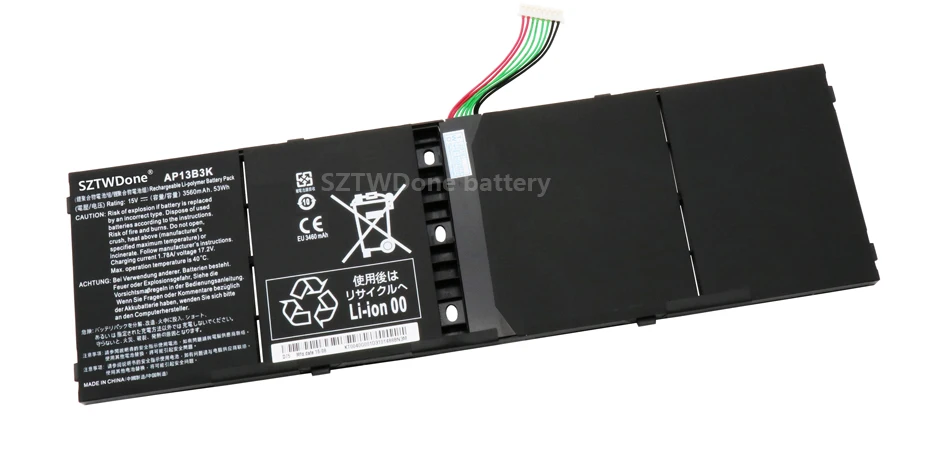 SZTWDone ноутбук Батарея AP13B3K для acer Aspire R7-571G R7-572 V5-472G V5-473G V5-552G V5-452G V5-572G V5-573G V7-581G V7-481G