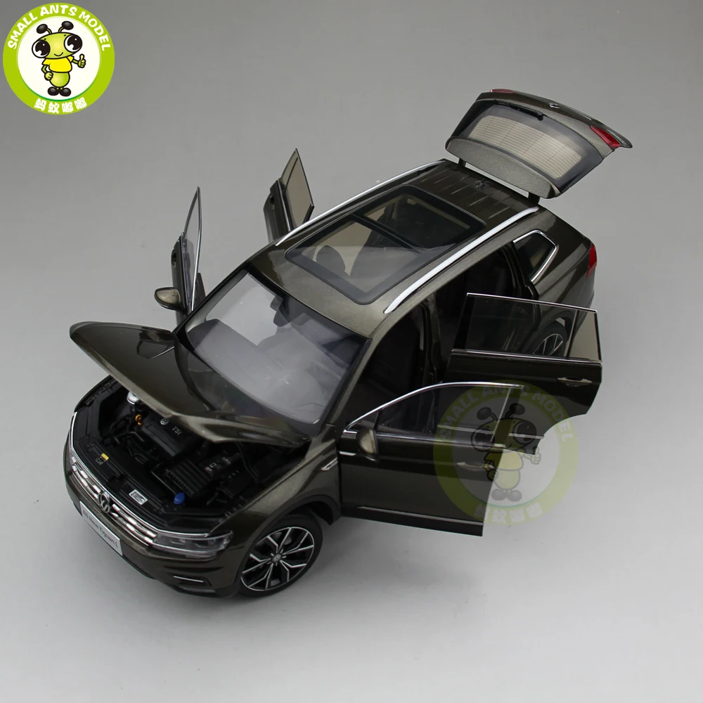 1/18 Ti guan L SUV литая модель металлическая модель автомобиля SUV игрушки для детей подарок коллекция хобби коричневый