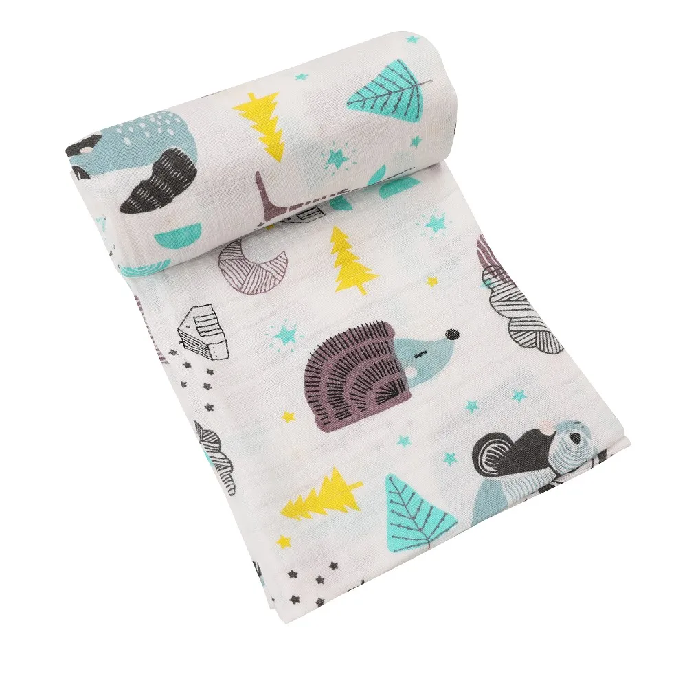 SMA0019 EGMAOBABY/1 шт., хлопок, детские пеленки, мягкие одеяла для новорожденных, для ванной, марля, Детская накидка, спальный мешок, чехол для коляски, игровой коврик - Цвет: SMA0019