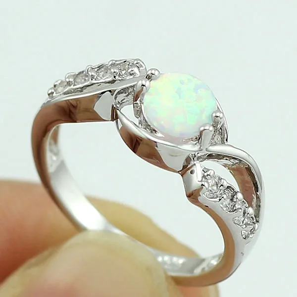 Haимис горячая Распродажа красивые белые огненные опал Женские Модные