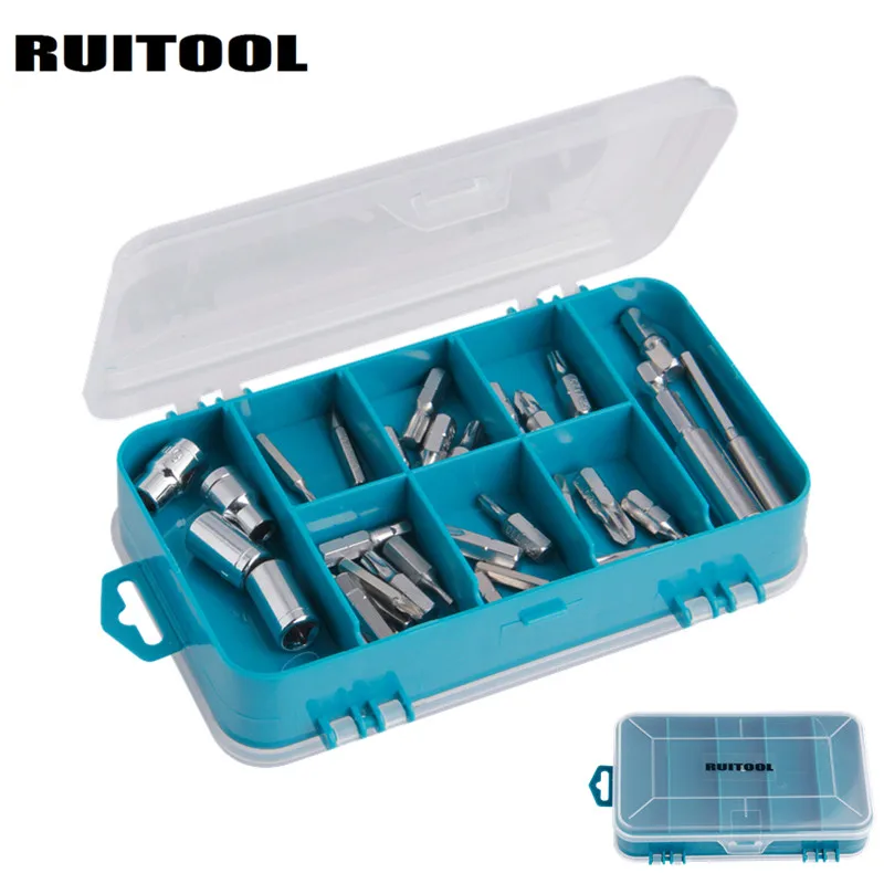 Ящик для инструментов RUITOOL 155*45*90 мм ящик прозрачный двухсторонний пластиковый