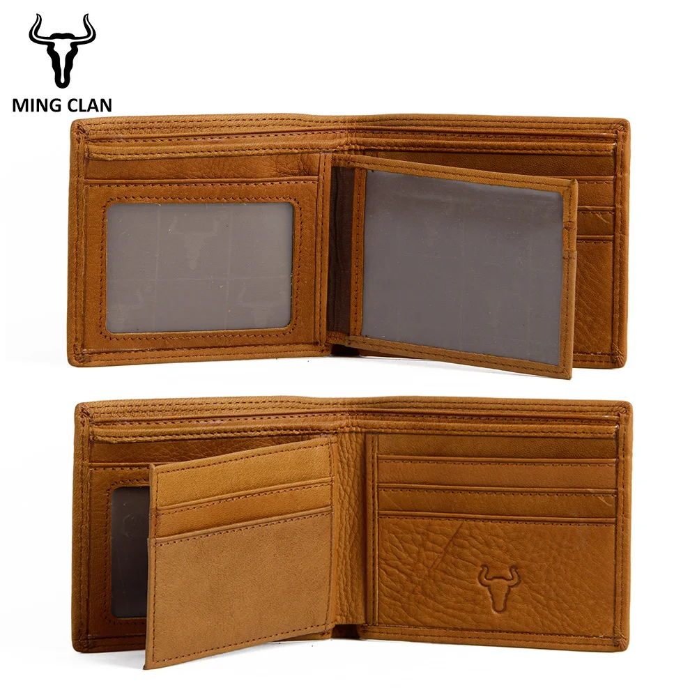 Genuine Leather Wallet Men Small Coin Purse Male Cuzdan Wallets Portomonee Mini Slim Perse PORTFOLIO Vallet Card Holder Rfid