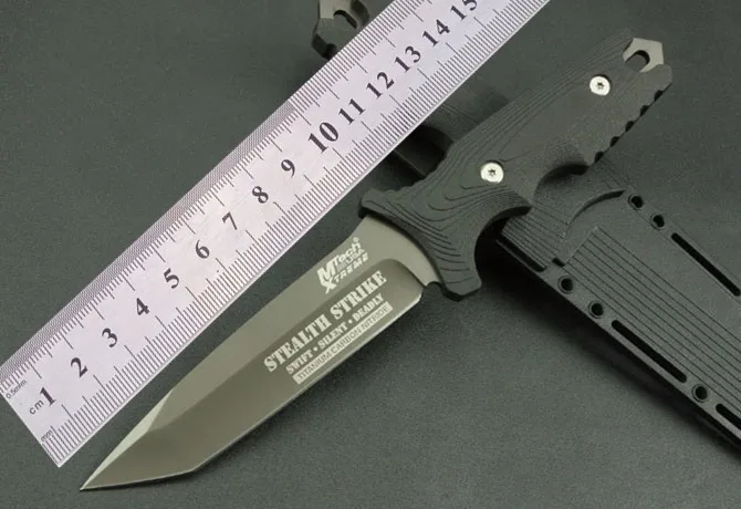MTech USA XTREME тактические фиксированные ножи 5Cr13Mov Лезвие ABS Ручка Серый титановый
