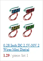 2 провода 0,5" AC 30 V-500 V светодиодный цифровой вольтметр измеритель напряжения монитор тестер для 110V 220V 380V l29k