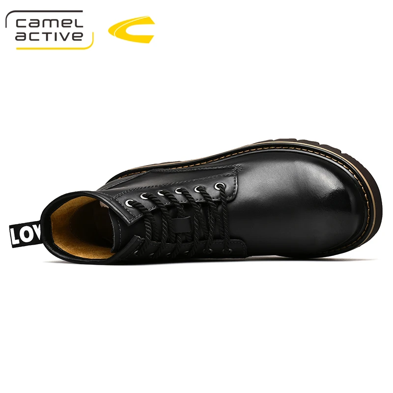 Camel Active/Новые мужские ботинки; сезон осень-зима; повседневные мужские ботинки из натуральной кожи; удобные Молодежные мужские ботильоны