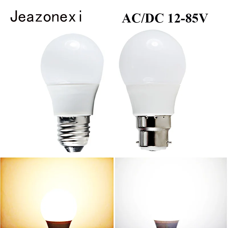 Лампада Светодиодная лампа AC DC 12 V 24 36 43 64 3 W 5 9 15 E27 B22 ampolleta ledlamp Солнечный свет