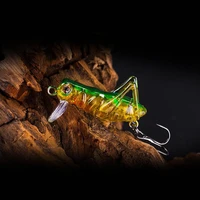 1pcs lot 4 5cm 3g grasshopper insect fishing lures flying wobbler lure hard bait lifelike artificial bait bass swimbait pesca