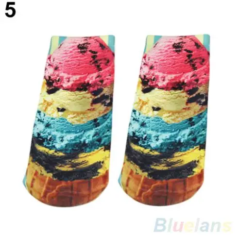

3D Printed Unisex Men's Women's Harajuku Style Cute Low Cut Ankle Socks