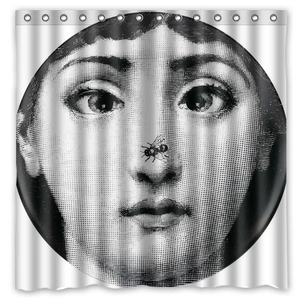 1 Rosenthal Piero fornasetti декоративные Душ Шторы Водонепроницаемый полиэстер ткань Ванная комната Шторы s персонализированные занавеска для ванной - Цвет: 1