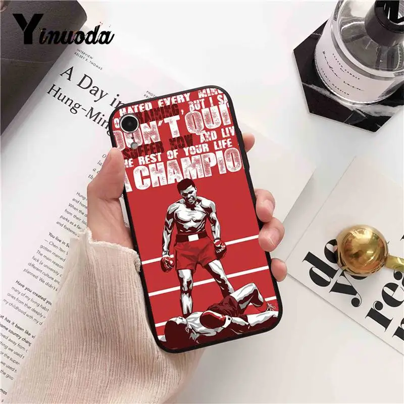 Чехол для телефона Yinuoda Muhammad Ali boxing champion с рисунком iPhone 8 7 6 6S 6Plus X XS MAX 5 5S SE XR Fundas Capa 11