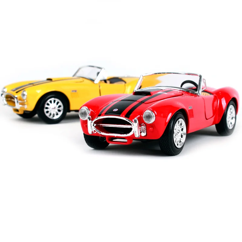 Модель автомобиля Maisto 1:24 1965 Ford Shelby Cobra 427 красная и желтая литой под давлением