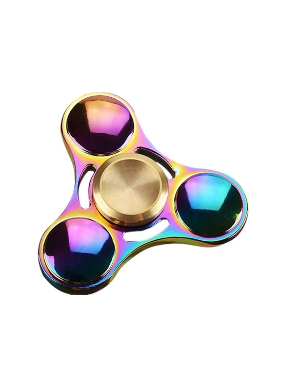 Nice Rainbow Color EDC Hand Spinner Toy Fidget Alloy Metal Finger gyro For Autism ADHD Stress Relieve | Игрушки и хобби