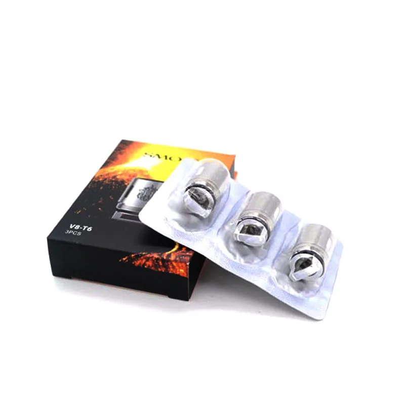 100% Оригинальные SMOK V8-T6 Замена головка катушки для SMOKTECH TFV8 облако зверь бак V8 T6