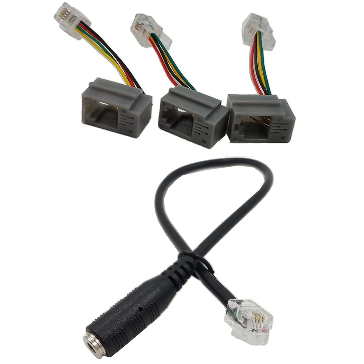 4P4C RJ9 кабель 3 5 мм Кабель адаптер для смартфона|adapter cable|cable convertercable adapter |