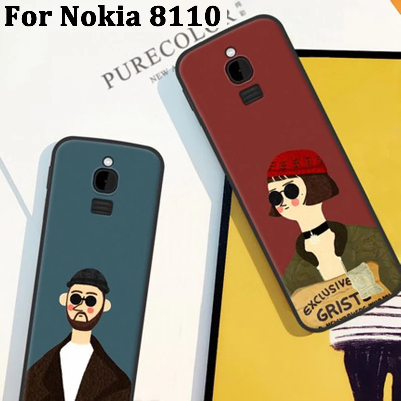 2 шт. чехол для Nokia 8110 мультяшный мягкий TA-1059 телефона Nokia8110 задние Чехлы оболочка