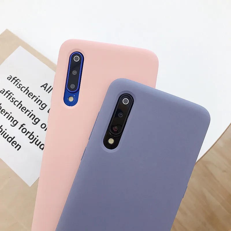 Жидкий силиконовый чехол COOKZU для Xiaomi Mi 9 мягкий ТПУ телефона с конфетами оболочка