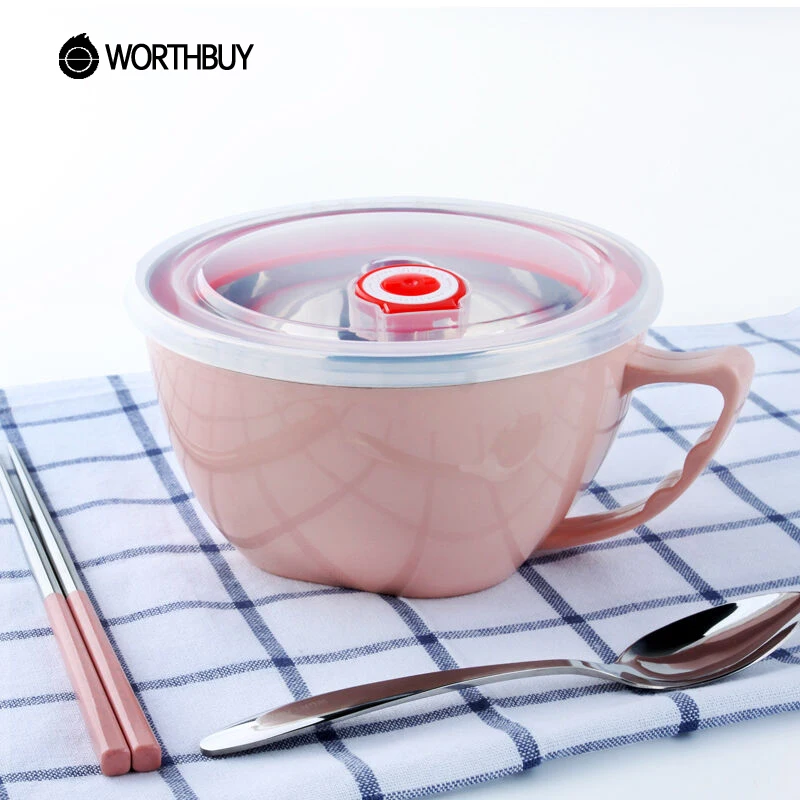 WORTHBUY японская 304 миска из нержавеющей стали для быстрого приготовления лапши