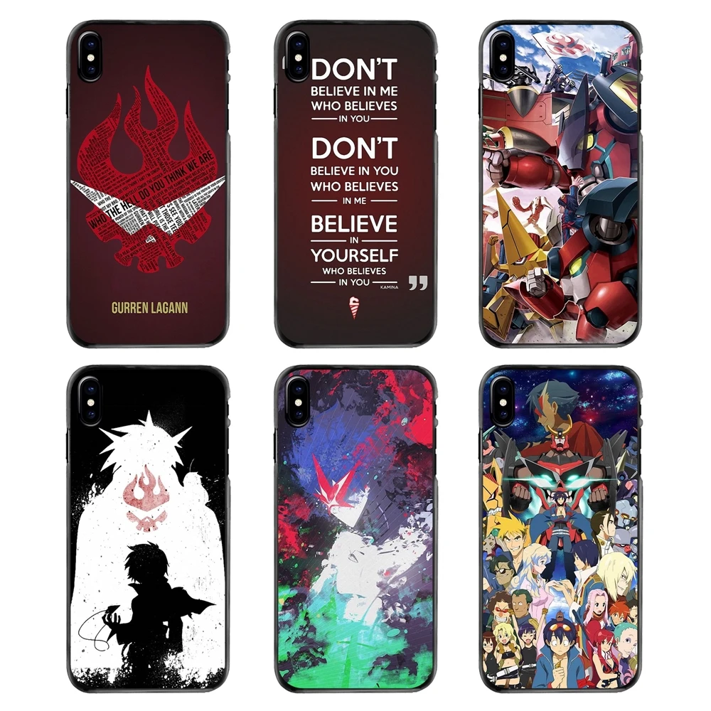 Чехлы для телефонов Iphone 4 4s 5 5S 5C SE 6 S 7 8 Plus X XR XS Max iPod Touch Аниме Tengen toppa urren lagann ТВ серия