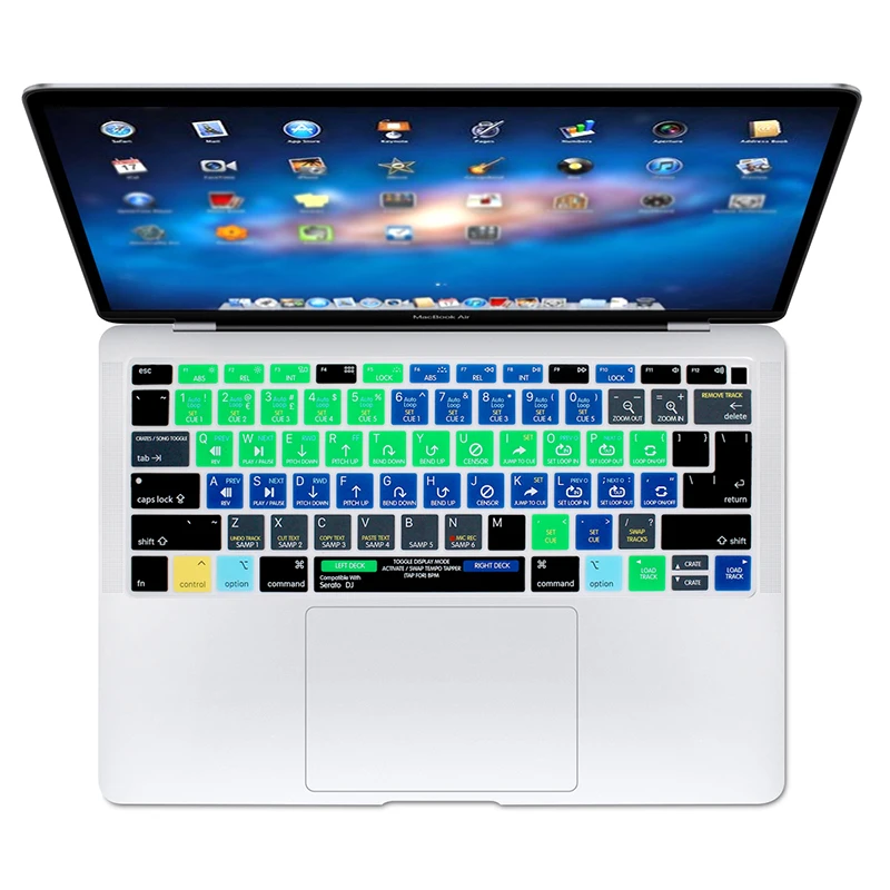 A1932 Serato DJ ярлыки горячий ключ для MacBook новейший Air 13 &quot2018 выпуск силиконовая