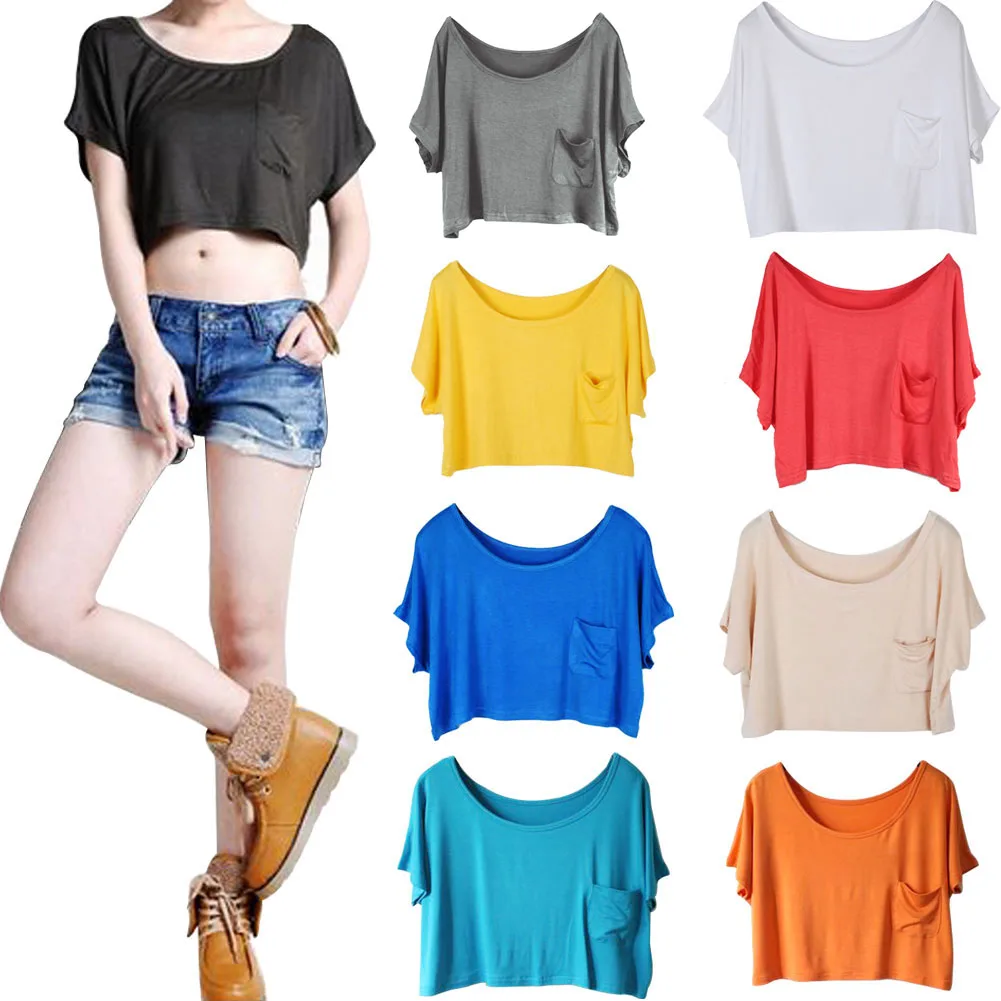 Лидер продаж 2017 повседневная женская футболка с коротким рукавом летучая мышь