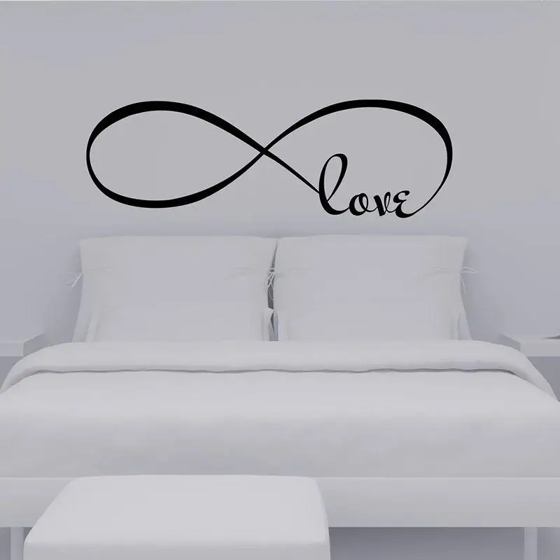 Любовь Съемный стикер стены Искусство виниловая Цитата Наклейка росписи ПВХ