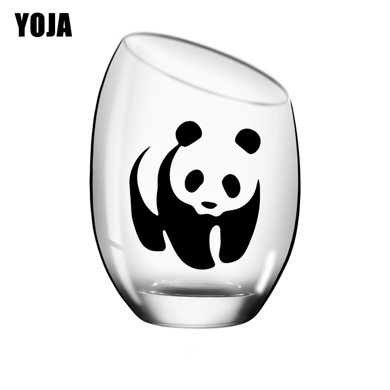 YOJA 5 7X6 см 6 шт. панда чашки с животными Декор бокал для вина Наклейка Настенная