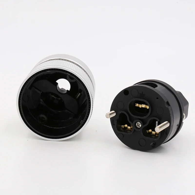 1 шт. высококлассный шнур питания из чистой меди с родиевым покрытием медный