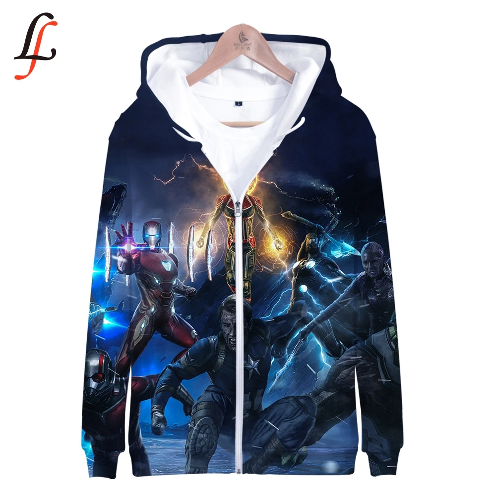 Мужской костюм для косплея Marvel 4 Endgame Quantum Realm толстовка на молнии с капюшоном