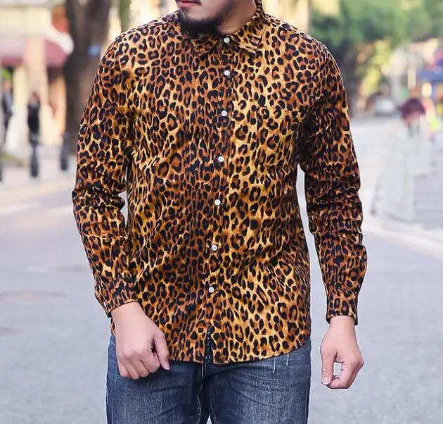2XL 6XL 2018 Новая Летняя мужская одежда модная Свободная рубашка с длинным рукавом и