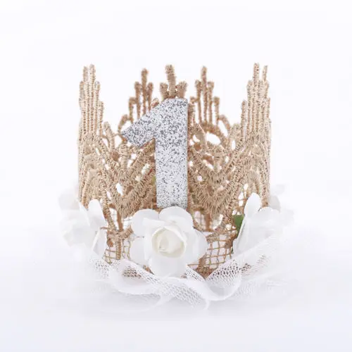New Children 1St Birthday Party Crown Headwear Flower Hat Baby Hairband Photography Prop Princess Headdress | Мать и ребенок