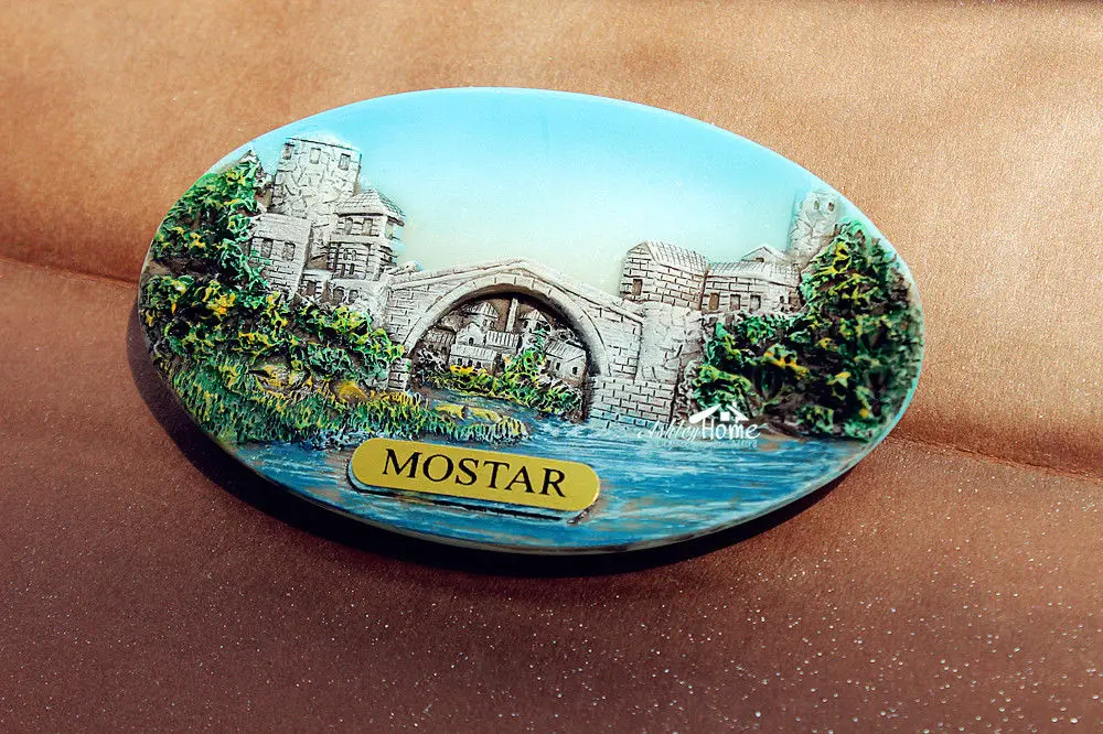 Bosnia and Herzegovina Mostar Tourist Travel Souvenir 3D Resin Fridge Magnet | Дом и сад
