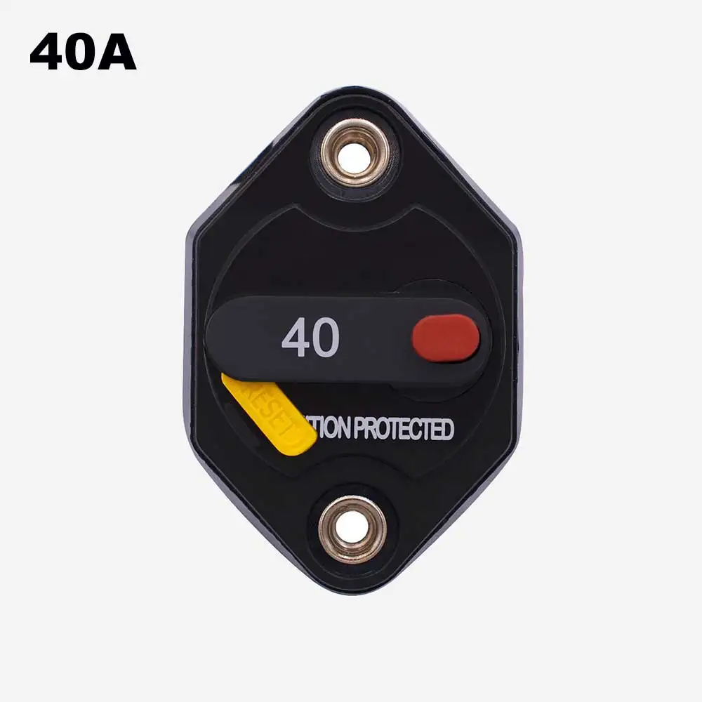 DC20A/30A/40A автомобильный Грузовик RV автобус МОРСКОЙ лодочный выключатель Ручной Сброс зажигания защищенный предохранитель коробка водонепроницаемые автомобильные аксессуары - Цвет: Многоцветный