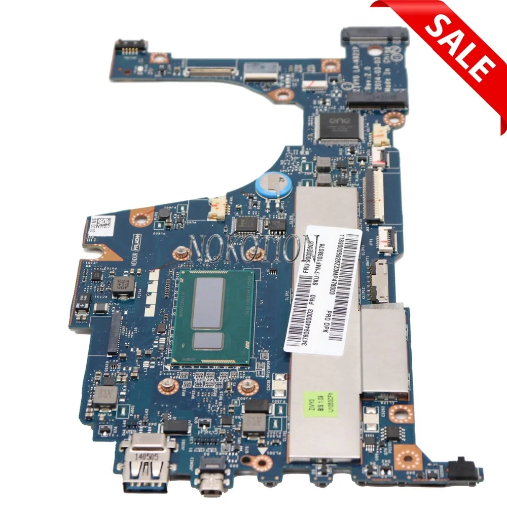 Материнская плата NOKOTION ZIVY0 для Lenovo 13 3 дюйма Yoga 2 20344 SR1EF 1 6 ГГц|rev 2.0|yoga 13motherboard motherboard |