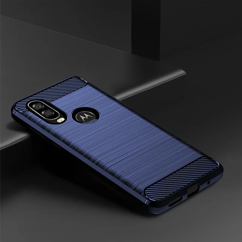 Для Moto One Vision чехол из мягкого углеродного волокна чехол для телефона Moto One Pro One power чехол противоударный бампер полная Защита силиконовый