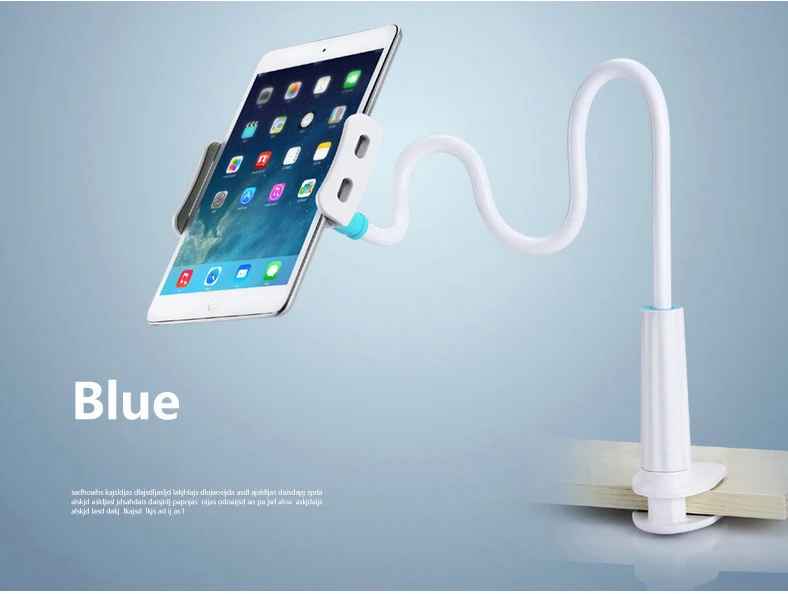 Blue 80 см длинная рука 360 градусов Гибкий Держатель Мобильного Телефона Ленивый сотовый телефон Подставка для Ipad кровать Настольный планшет крепление - Цвет: Blue