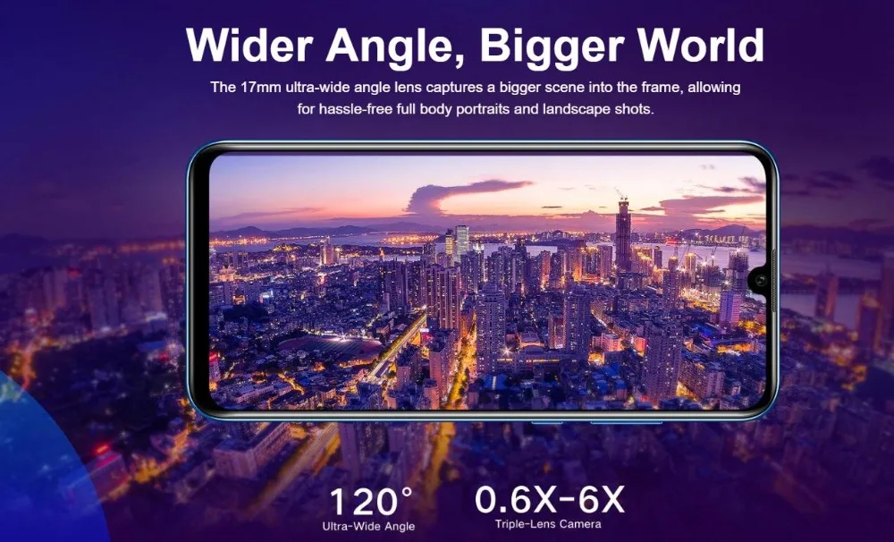 honor 20i, honor 20, i, смартфон, Android 9,0, четыре ядра, 6,5 дюймов, полный экран, двойная камера, 3 слота, сотовый телефон