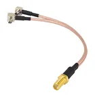 50 шт. RP SMA мама к Y Тип 2 шт. TS9CRC9 Штекерный разъем кабеля отрезок RG316 15 см