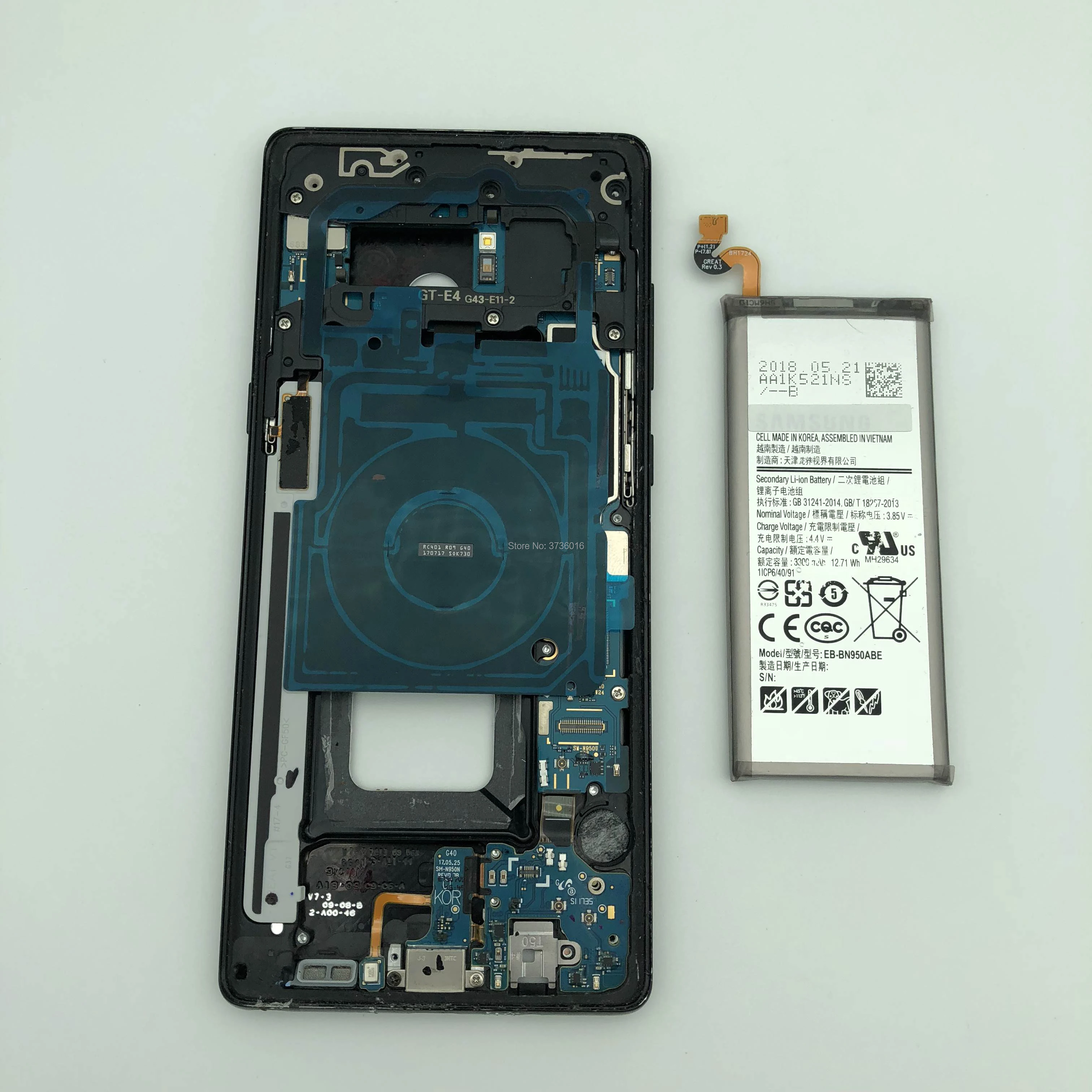 Материнская плата с ЖК дисплеем для Samsung Galaxy Note 4/8 Ремонтный комплект сенсорным и