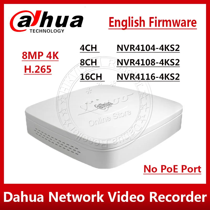 Dahua оригинальный телефон Φ 4/8/16 Channel Smart 1U 4K и H.265 Lite сетевой видеорегистратор|recorder
