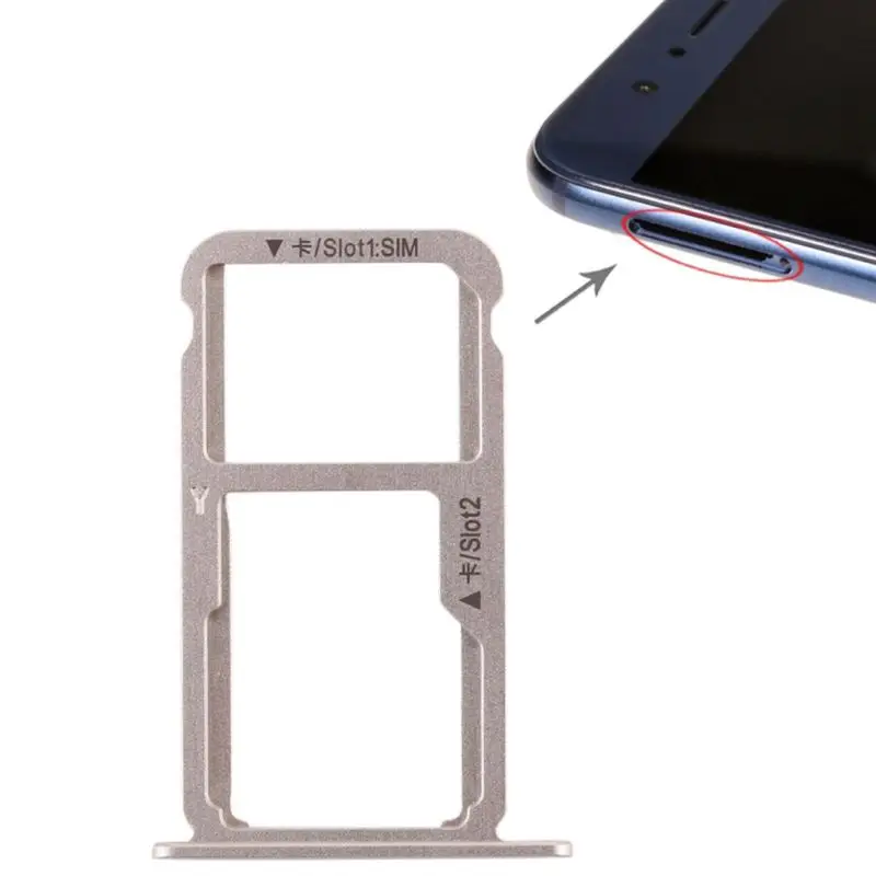 Лоток для sim карт держатель с двумя слотами ремонтная часть Huawei Honor 8/Honor 9