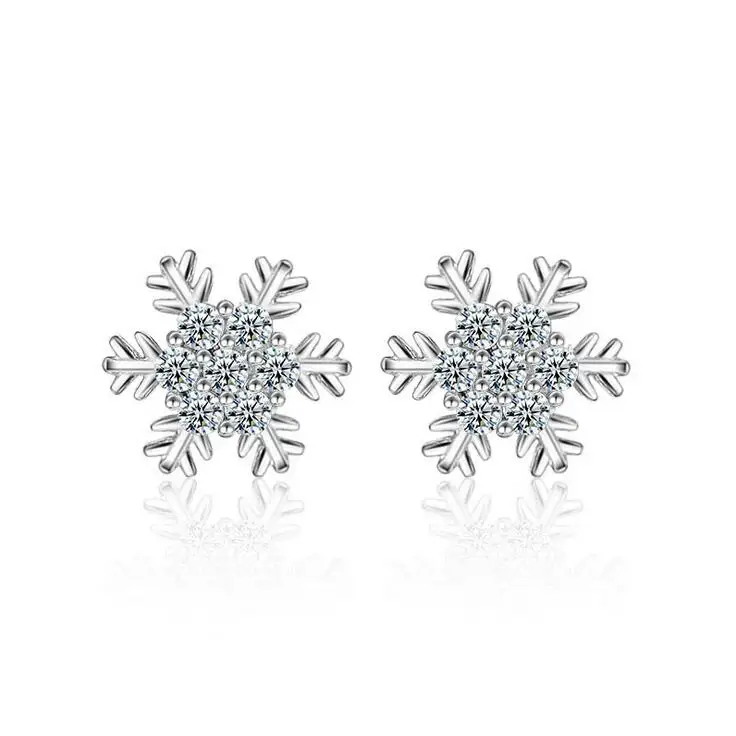 Женские серьги гвоздики из серебра 925 пробы с фианитами|earrings women|earrings fashionfashion earrings