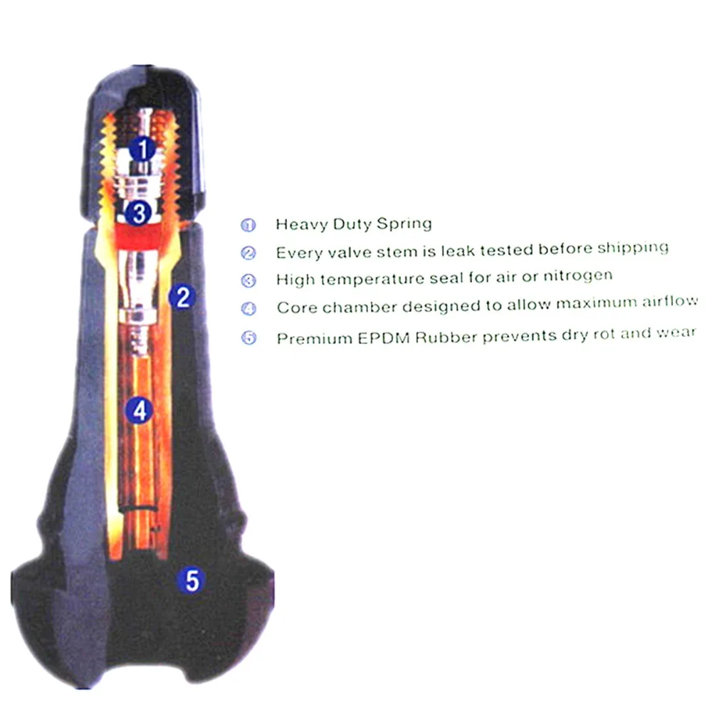 Бескамерные запорные клапаны для шин TR413 10 шт. короткие черные резиновые шин|vavle| |