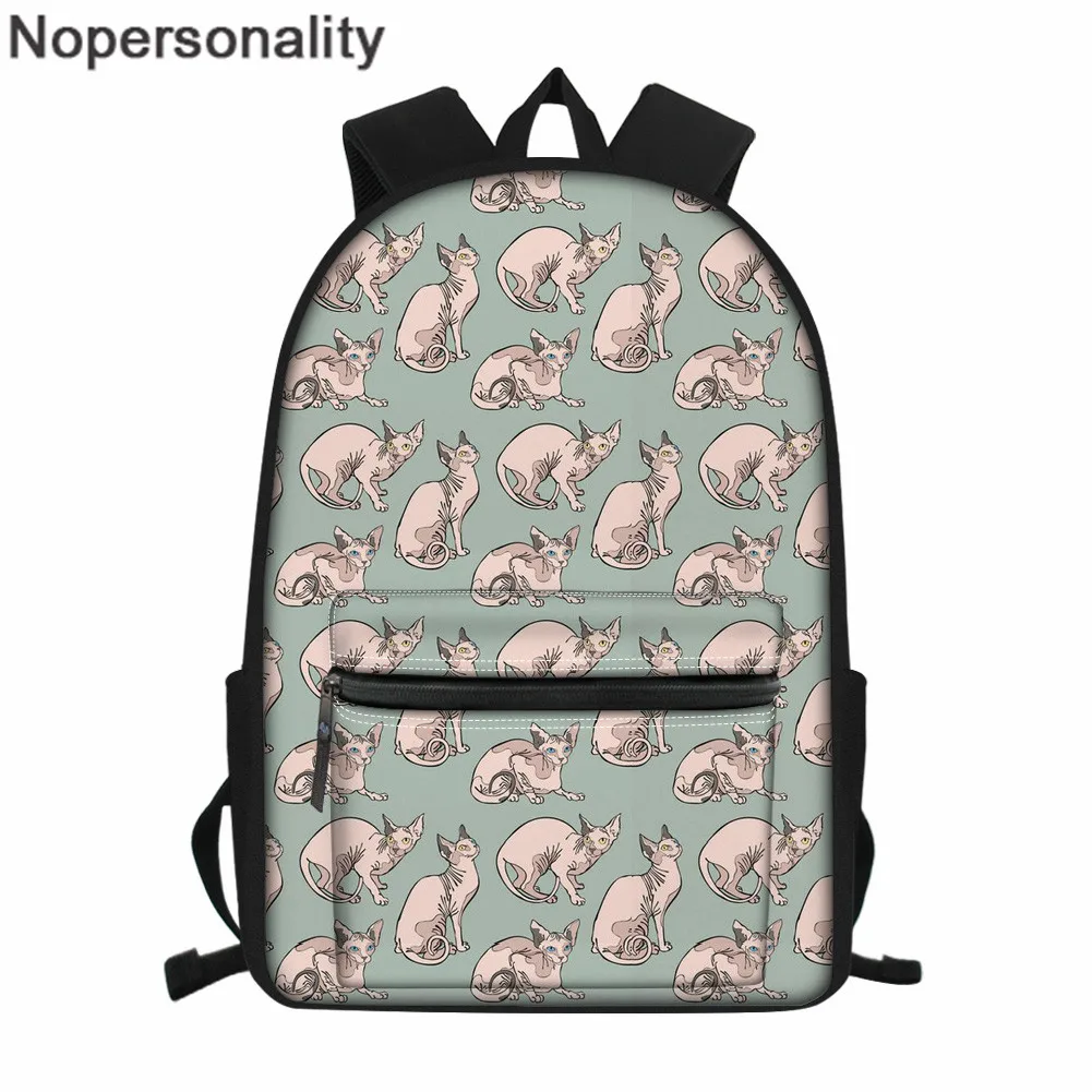Школьные ранцы Nopersonality для девочек-подростков японский портфель с принтом кота и