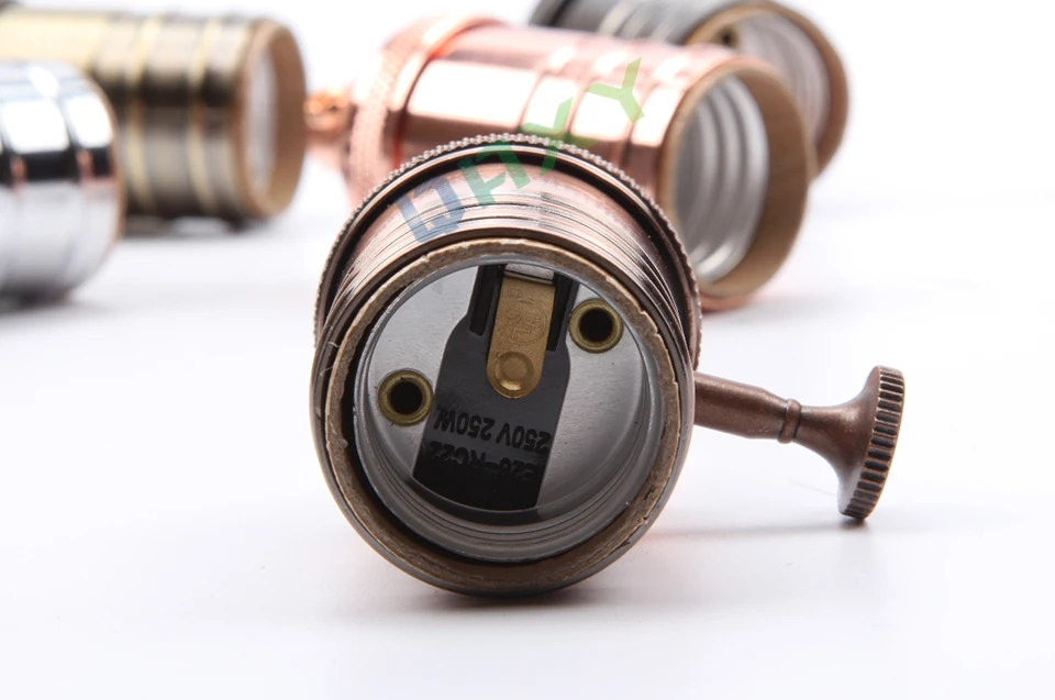 E27/E26 классический ретро держатель лампы edison цоколь лампы золото/серебро/медь светильник розетки для подвесной светильник прикроватный светильник [D5551]