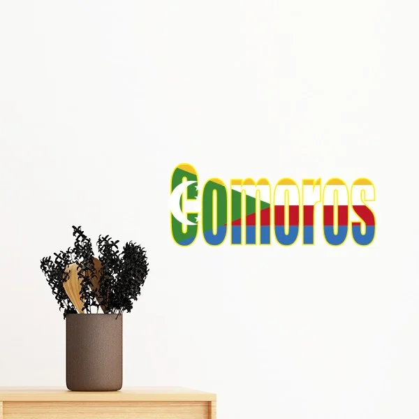 Colombia Chile Comoros Congo Costarica Symbol Country Name Flag Removable Wall Sticker Art Decals Mural DIY Wallpaper for Room |