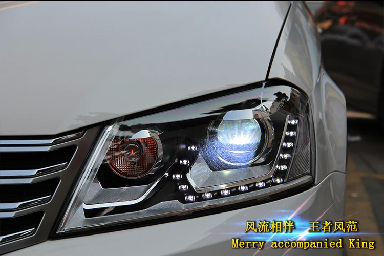 Автомобильный Стайлинг для VW Passat B7 фары 2012- Magotan светодиодный фонарь DRL Hid головной фонарь Ангел глаз биксеноновый луч аксессуары