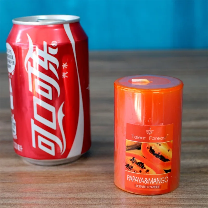 5x7.5cm Orange Декоративные свечи Mariage Bougies Et Chandelles Velas Парфюмерия день рождения для свадеб букеты ароматические свечи JKK090 - Цвет: 5x7.5cm Orange